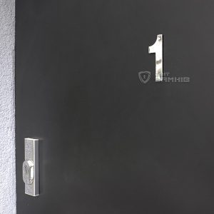 Цифра на двері «1» нержавіюча сталь