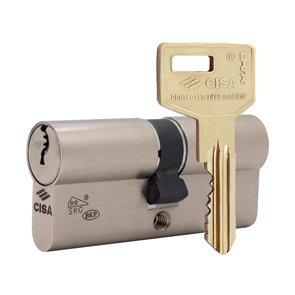 Циліндр CISA C3000 60 мм (30×30), нікель матовий