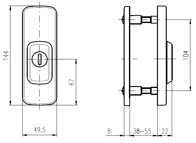 Броненакладка ROSTEX Astra R3 (38–55 мм)