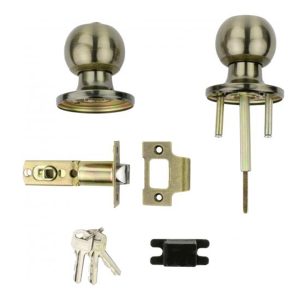 Ручка-заскочка BRUNO 607 BS60/70 мм, антична латунь